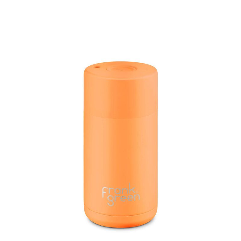 frank green 12oz Ceramic Reusable Cup with Push Button Lid image number 0